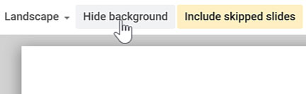 Clicking hide background Clicking hide background