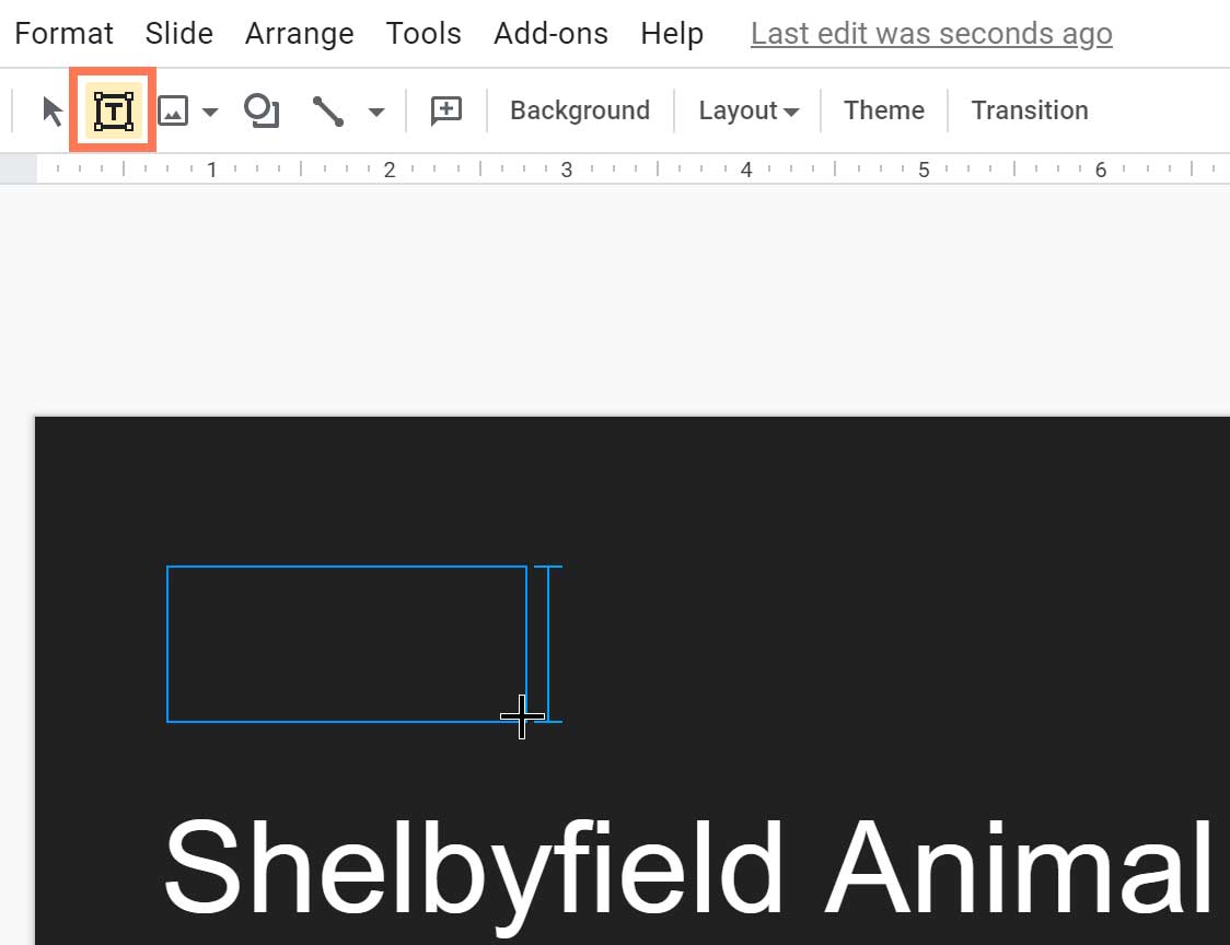 drawing a text box drawing a text box