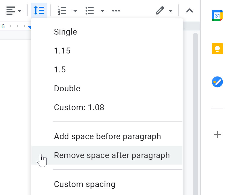 removing space after paragraph removing space after paragraph