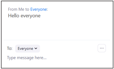 Zoom chat