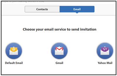 Invite by email
