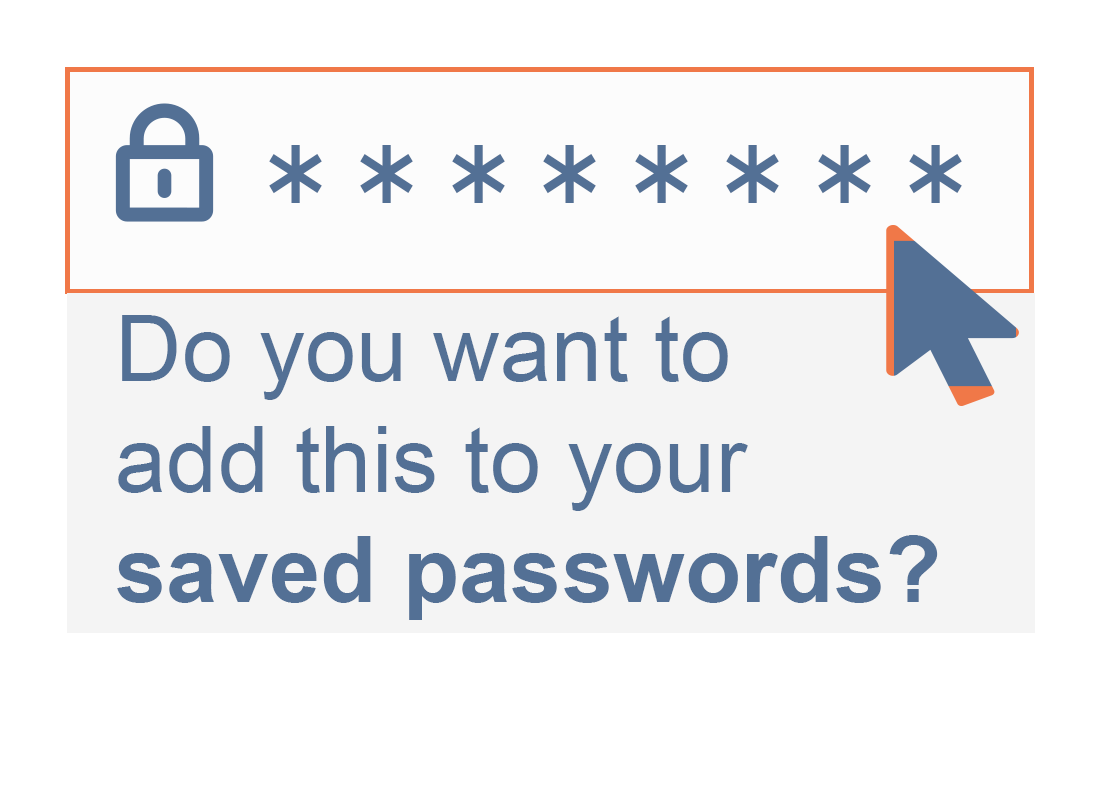 A browser offering to save a password