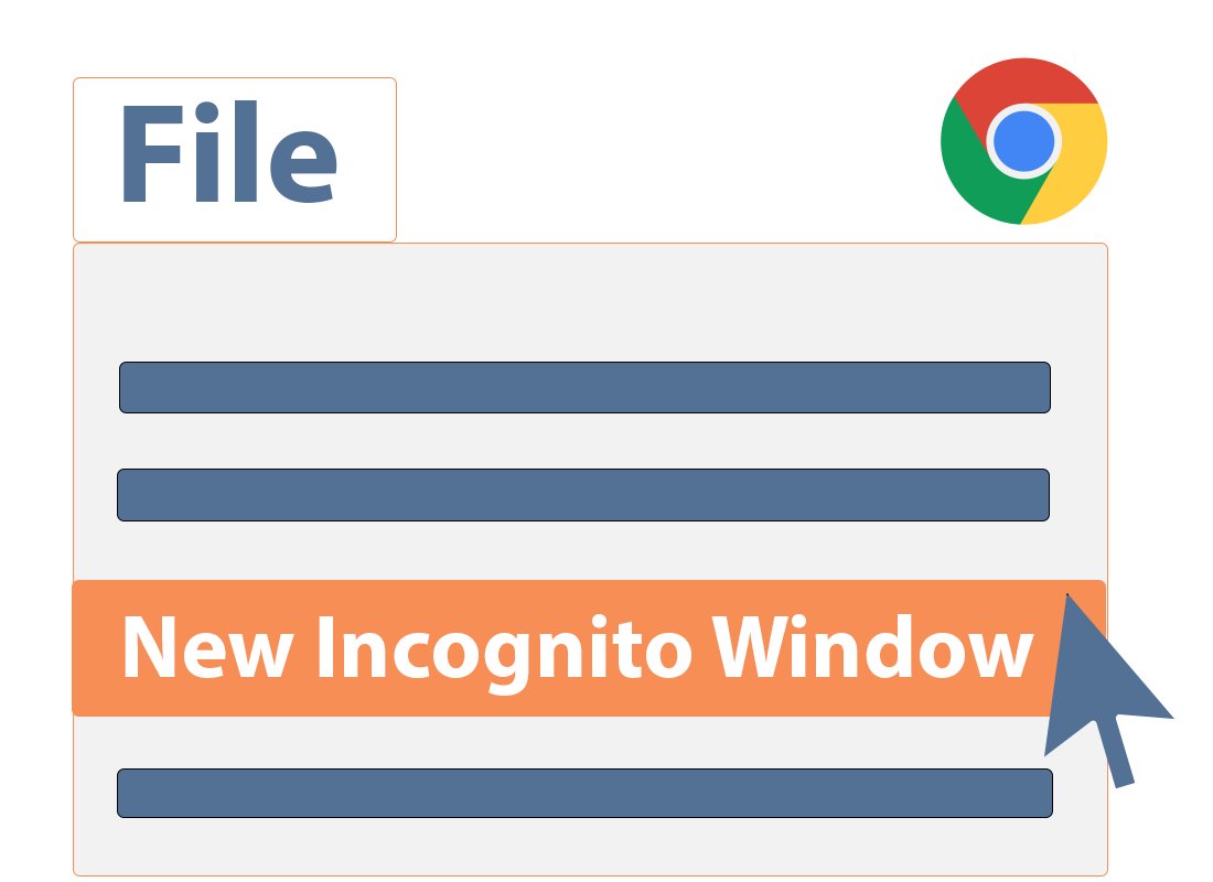 Launching a new incognito window in the Chrome browser