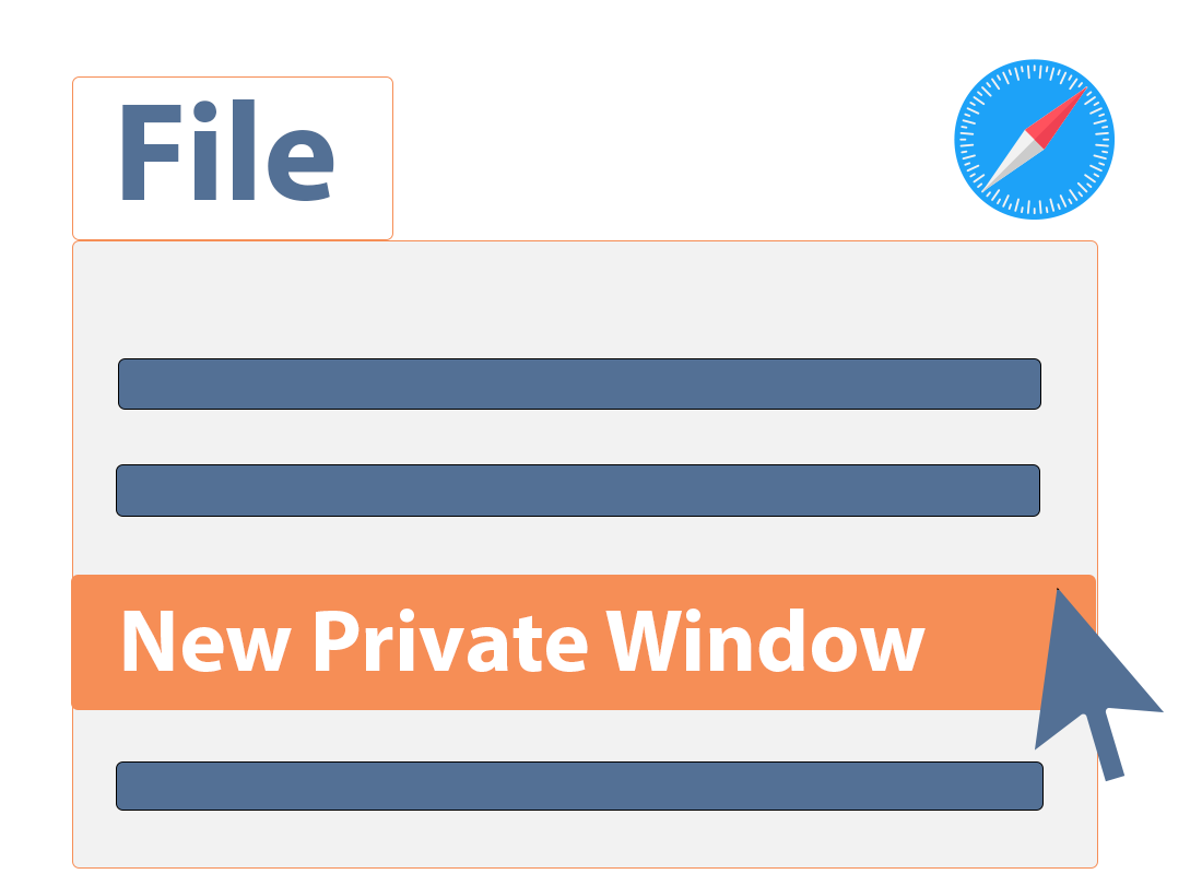 Launching a nre private window in the Safari browser