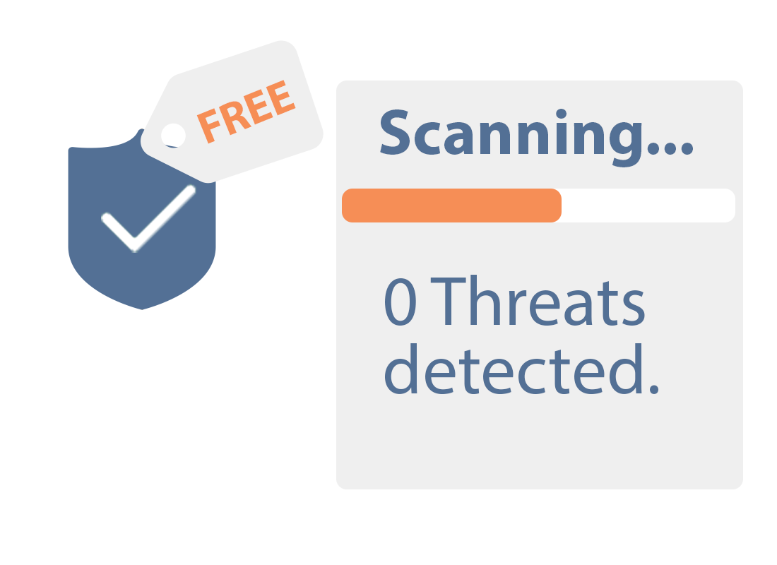 Free antivirus software scanning for threats