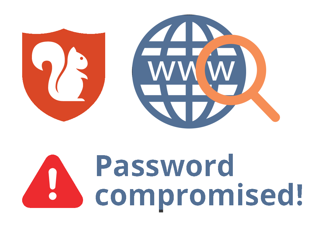 Antivirus software reporting a compromised password