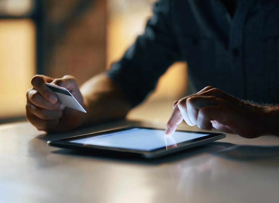 Using a tablet device to purchase an appt