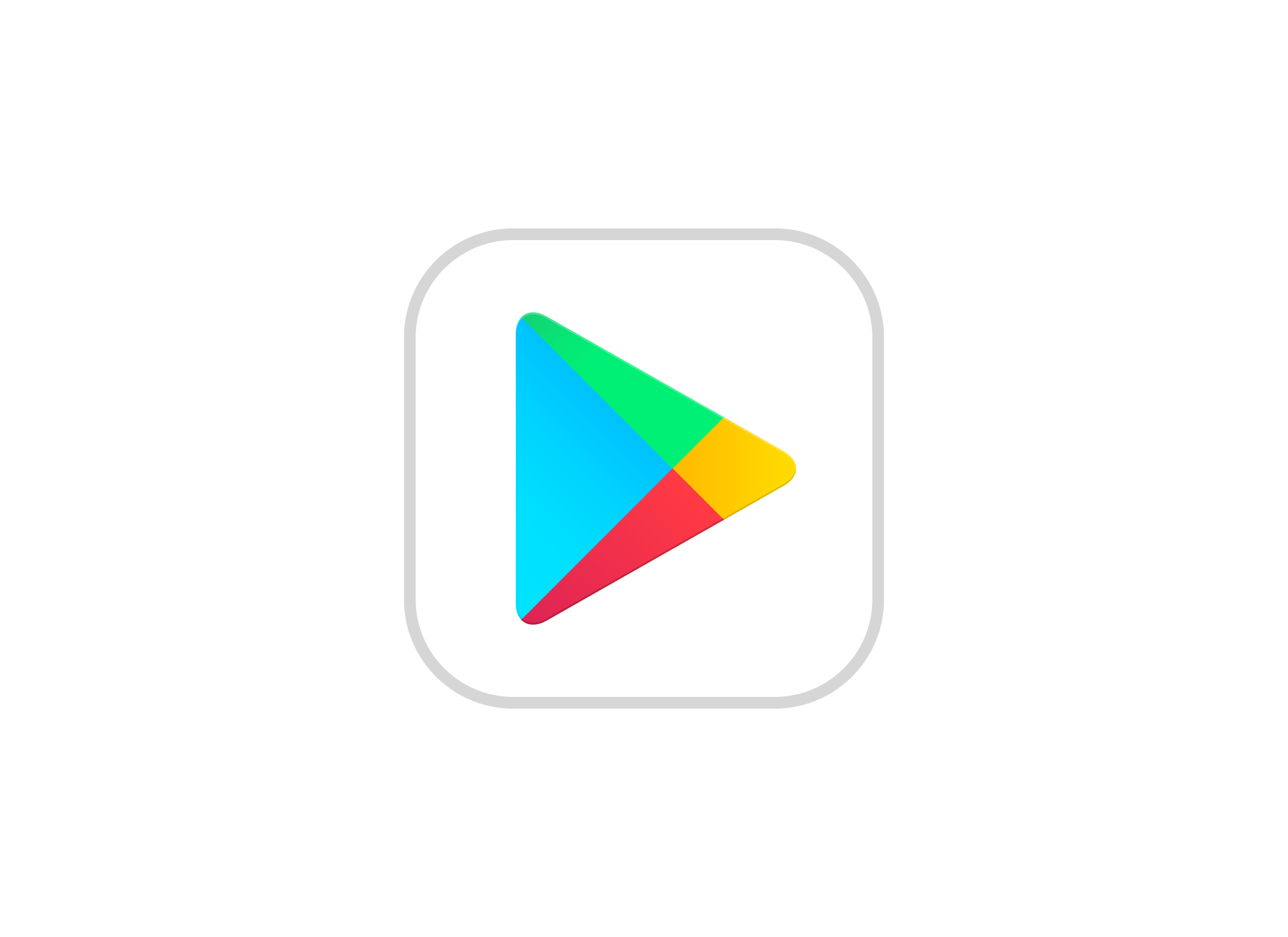 The icon for the official app store for Android: Google Play