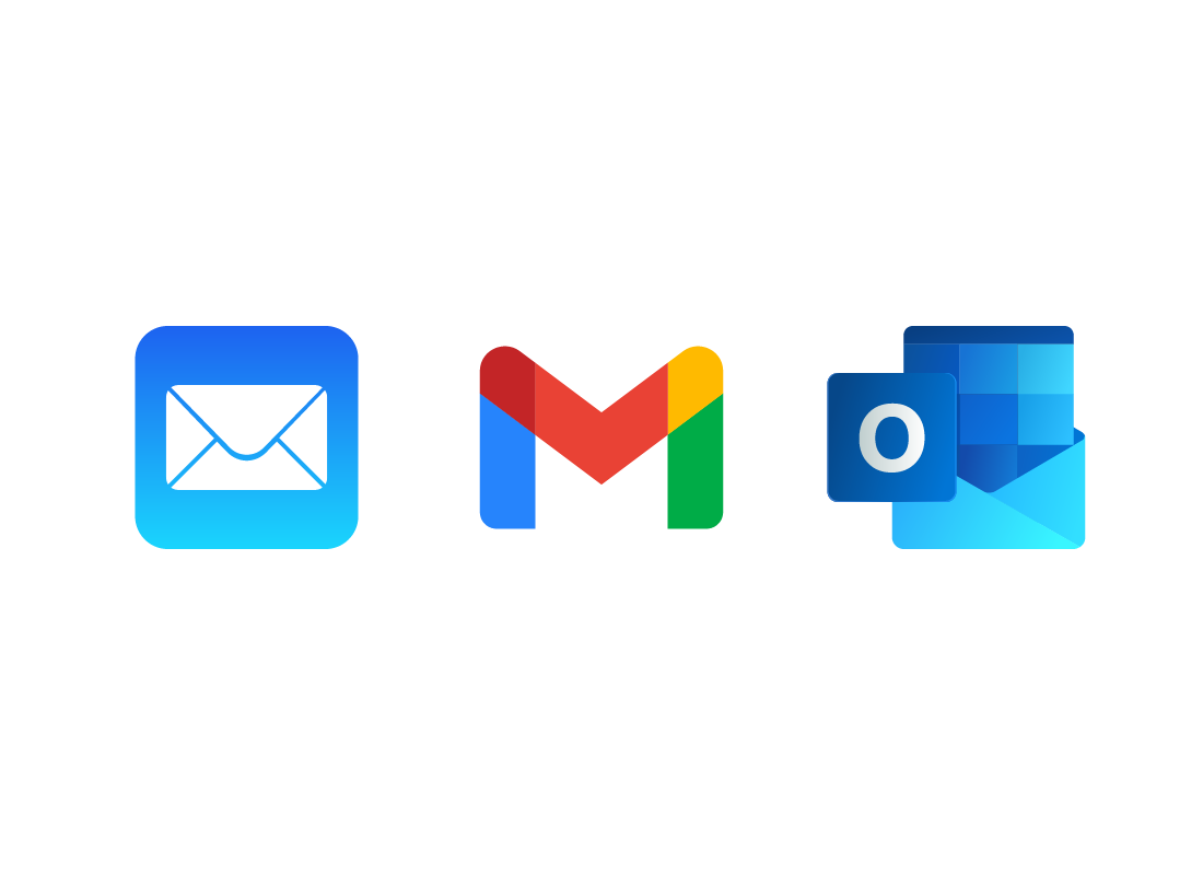 Various mail app icons